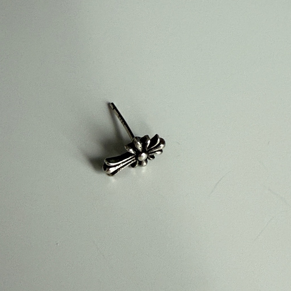 Chrome hearts Silver Cross Stud Earring